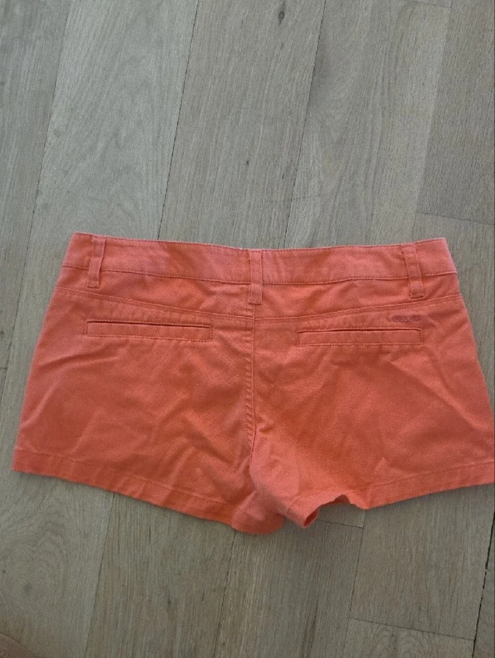 Volcom Coral-Orange Women's Jean Shorts